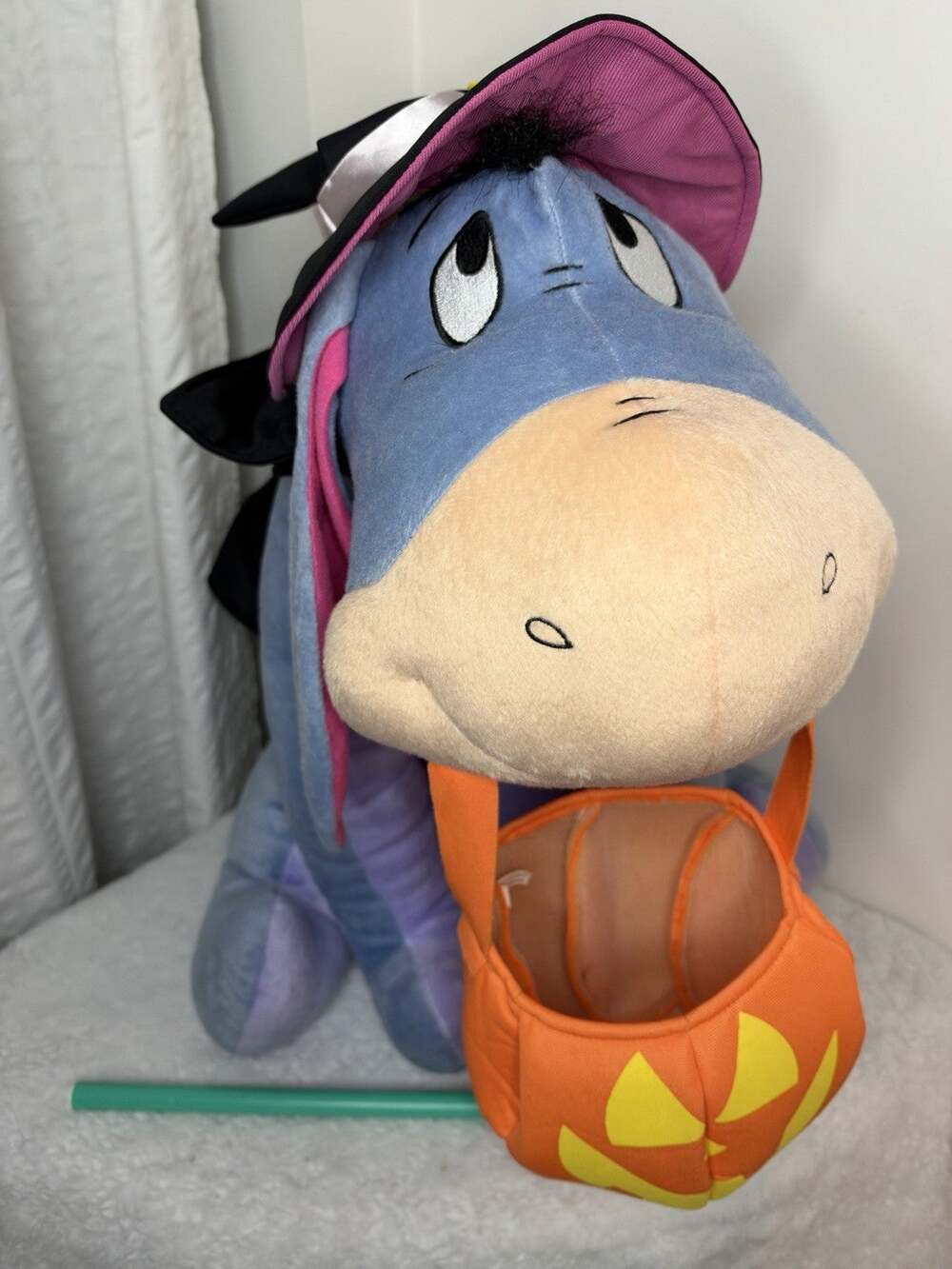 Jumbo Disney Winnie The Pooh Trick or Treat Eeyore Halloween Plush Door Greeter